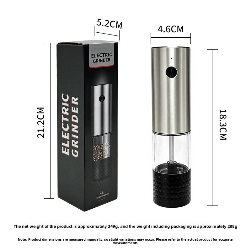 Electric Pepper Grinder with Adjustable Coarseness