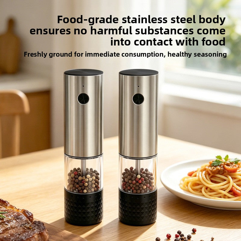 Electric Pepper Grinder with Adjustable Coarseness
